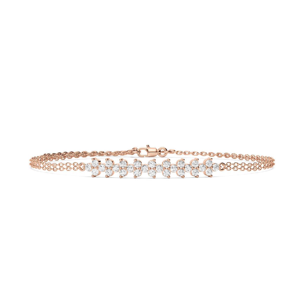 Fancy Diamond Chain Bracelet