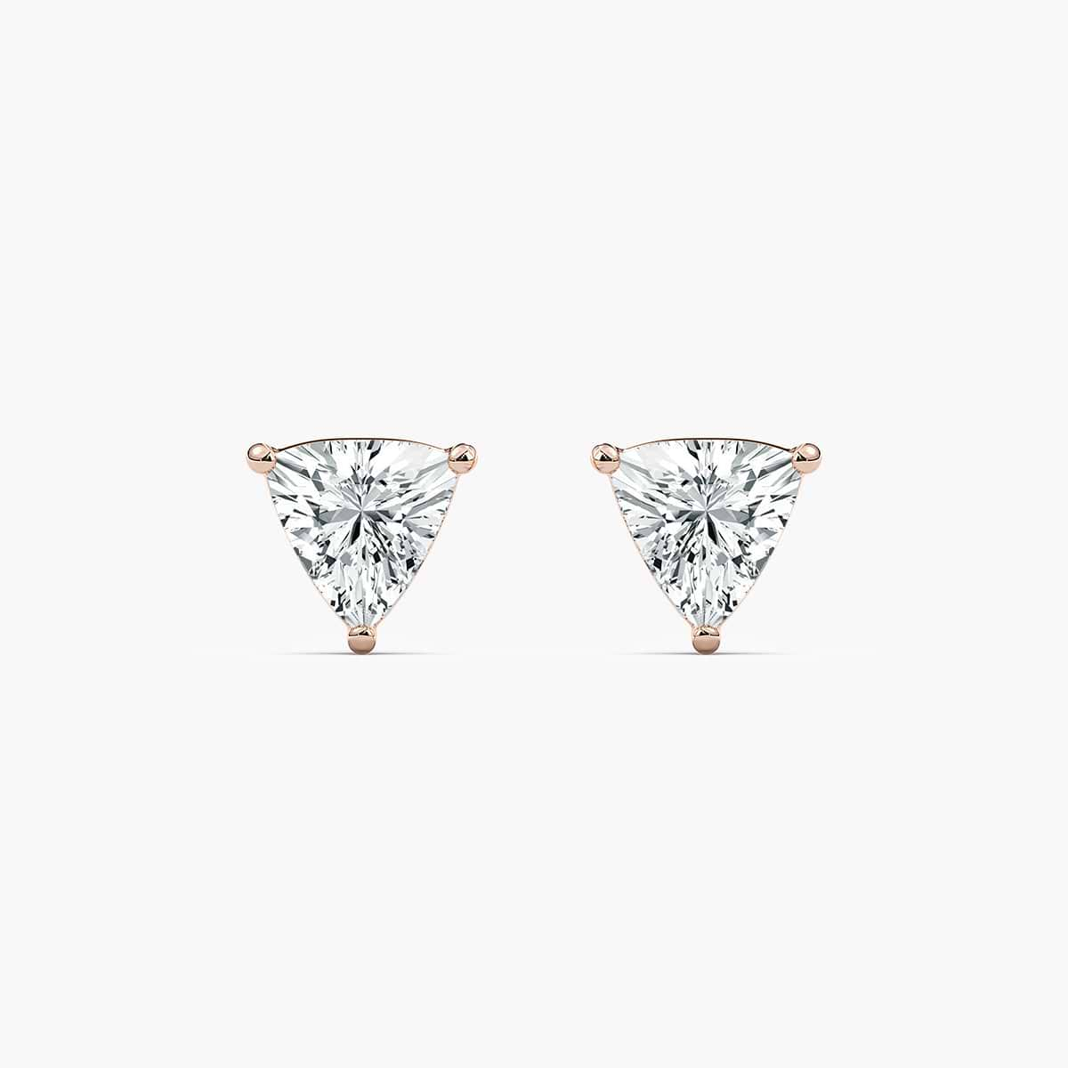 Trillion Lab Grown Diamond Stud Earrings