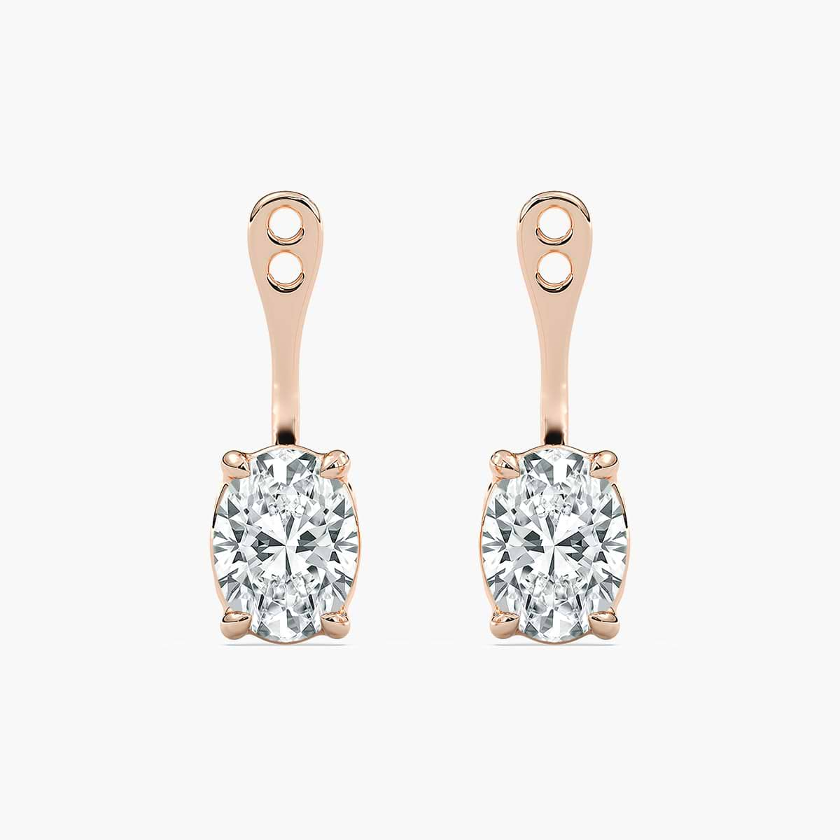 Lab Grown Diamond Drop Earring Jackets