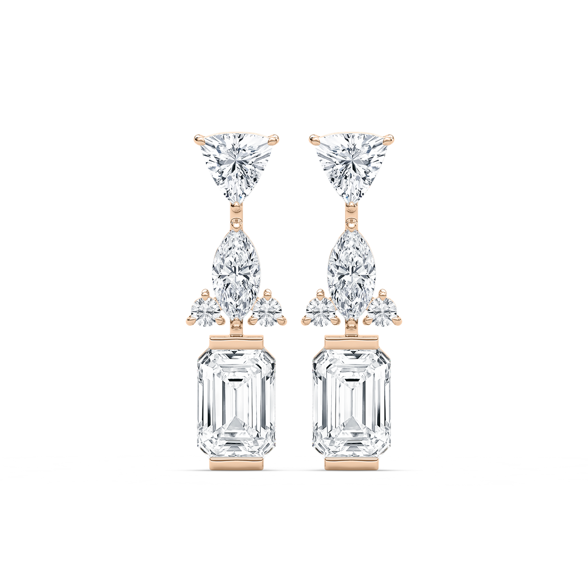 Mixed Shapes Drop Earrings