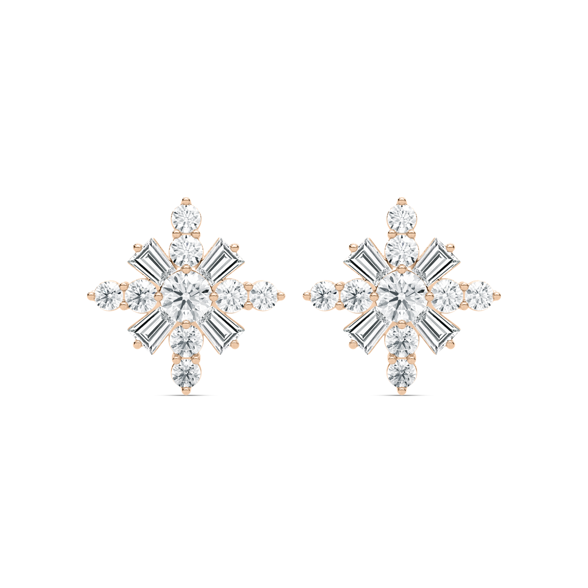 Snowflake Stud Earrings