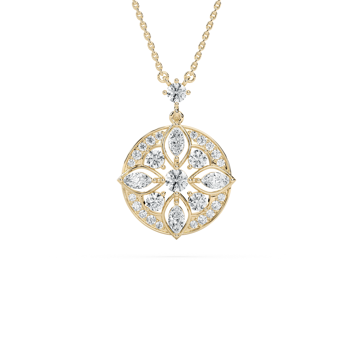 Heritage Charm Diamond Pendant