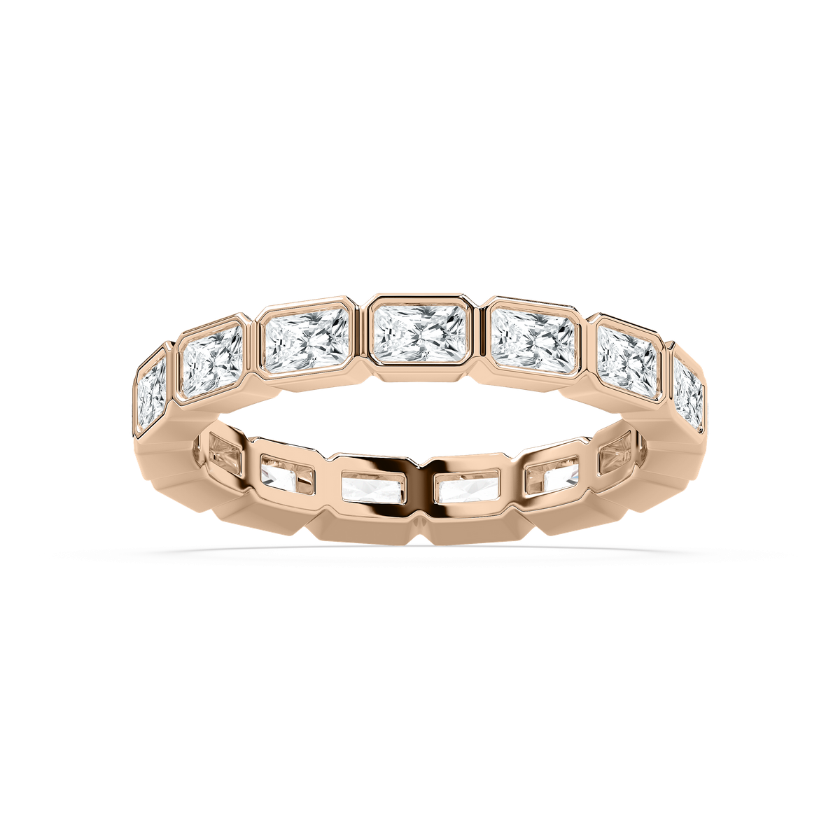 Horizontal Radiant Eternity Ring