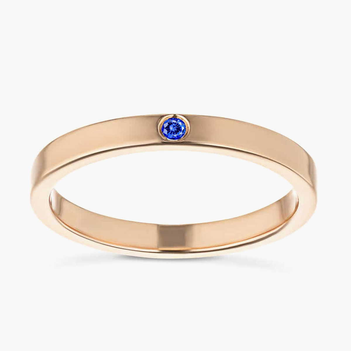 Lab-Grown Diamond Single Stone Stackable Band