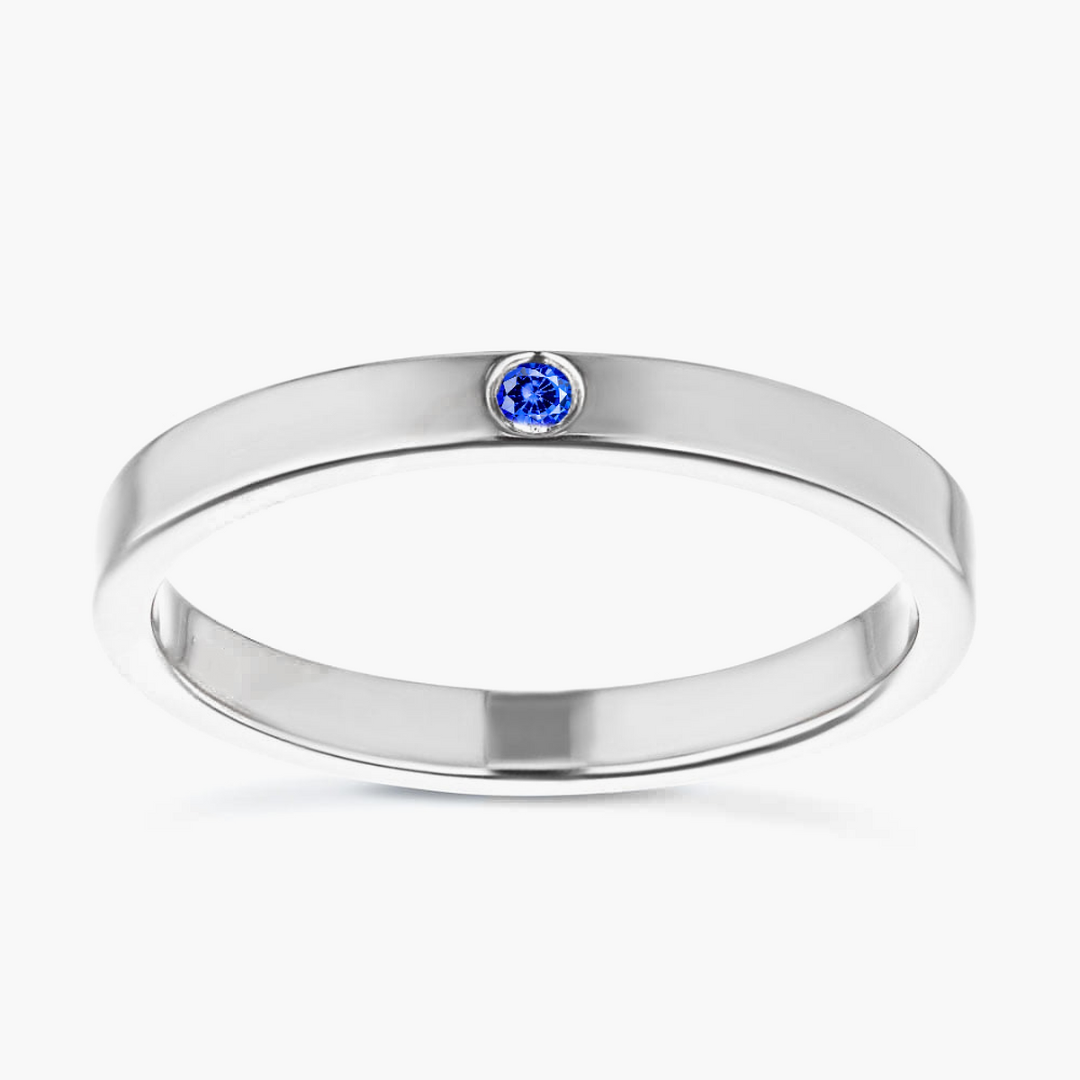 Lab-Grown Diamond Single Stone Stackable Band