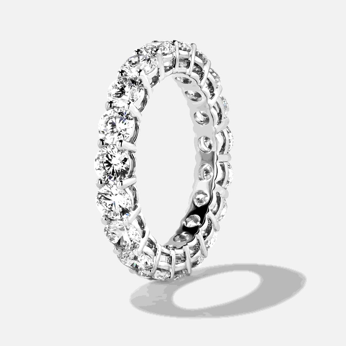 Eternity Lab Grown Diamond Band Shown In 14K White Gold