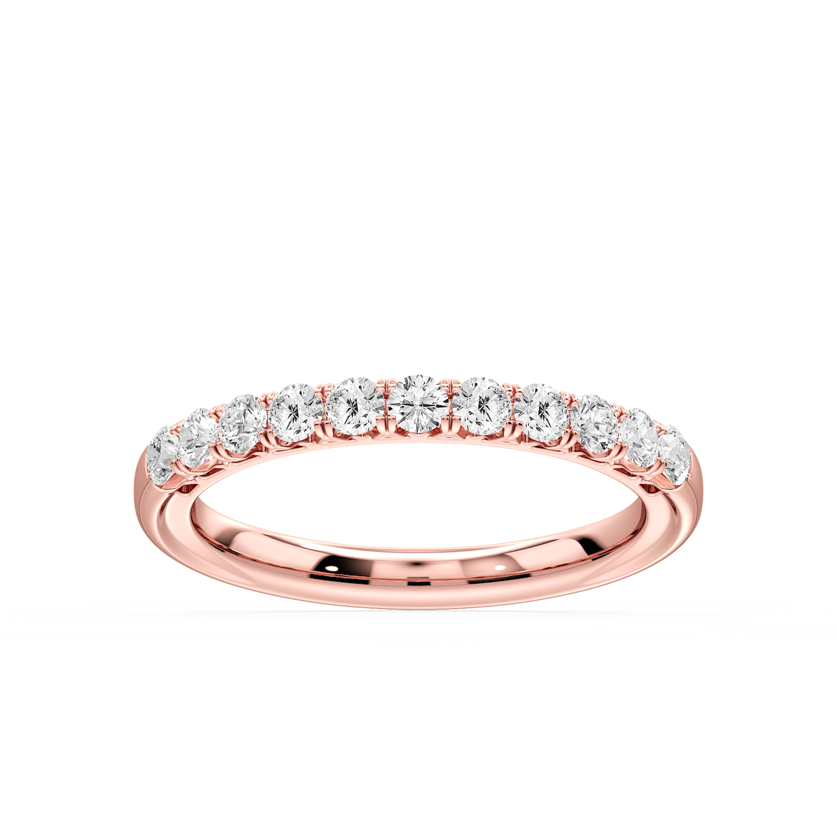 Anika ½ ctw Round Lab Grown Diamond Shared Prong Wedding Band