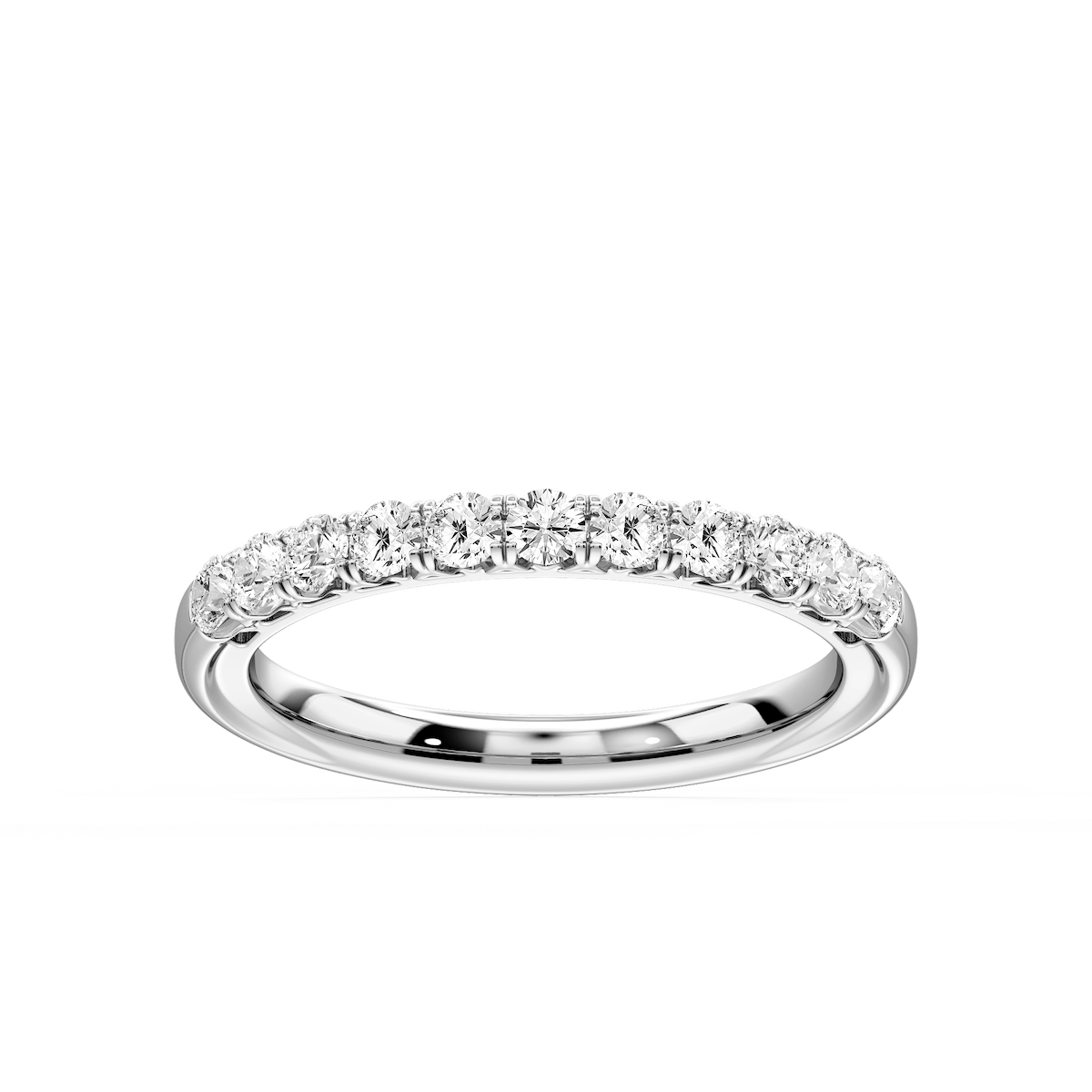 Anika ½ ctw Round Lab Grown Diamond Shared Prong Wedding Band