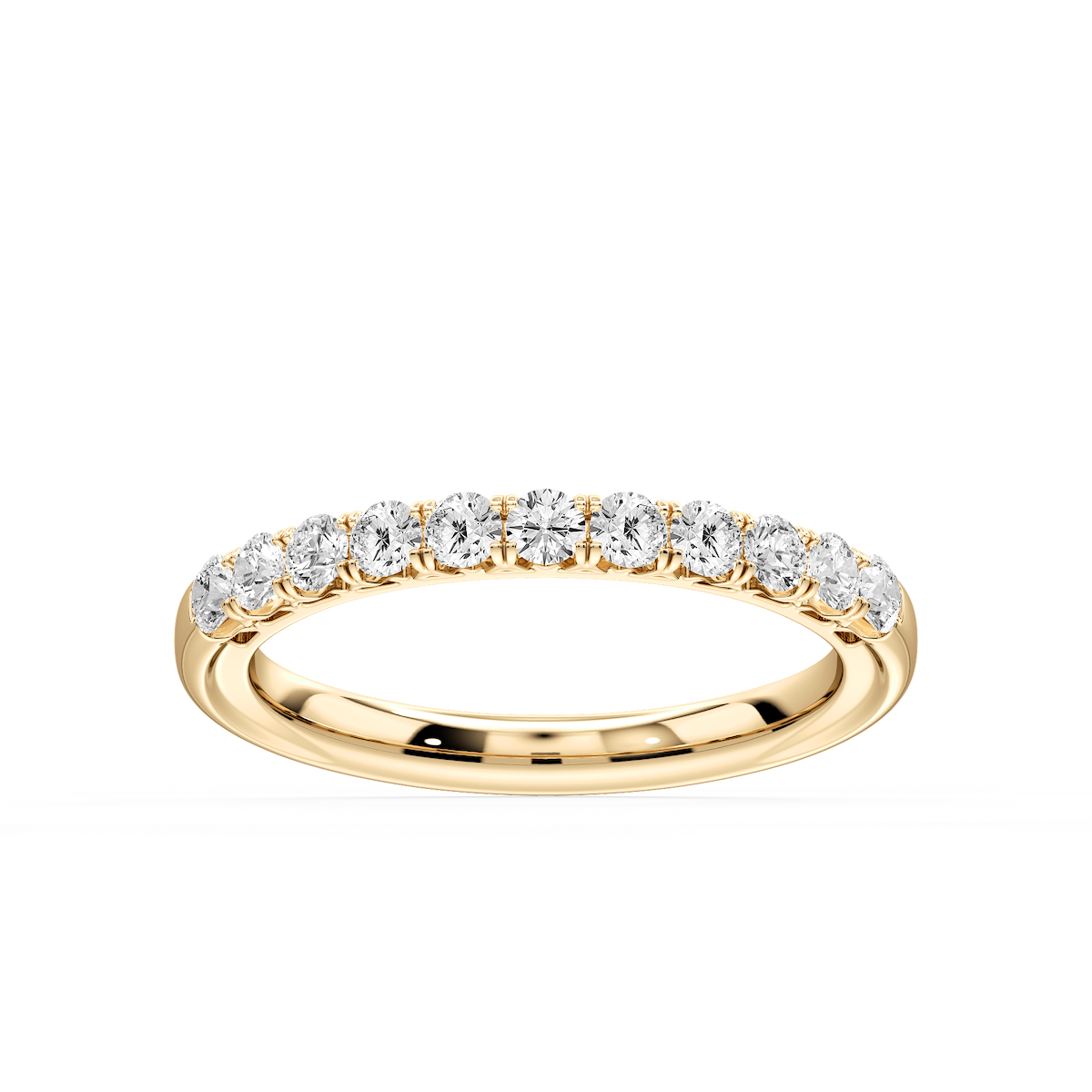 Anika ½ ctw Round Lab Grown Diamond Shared Prong Wedding Band