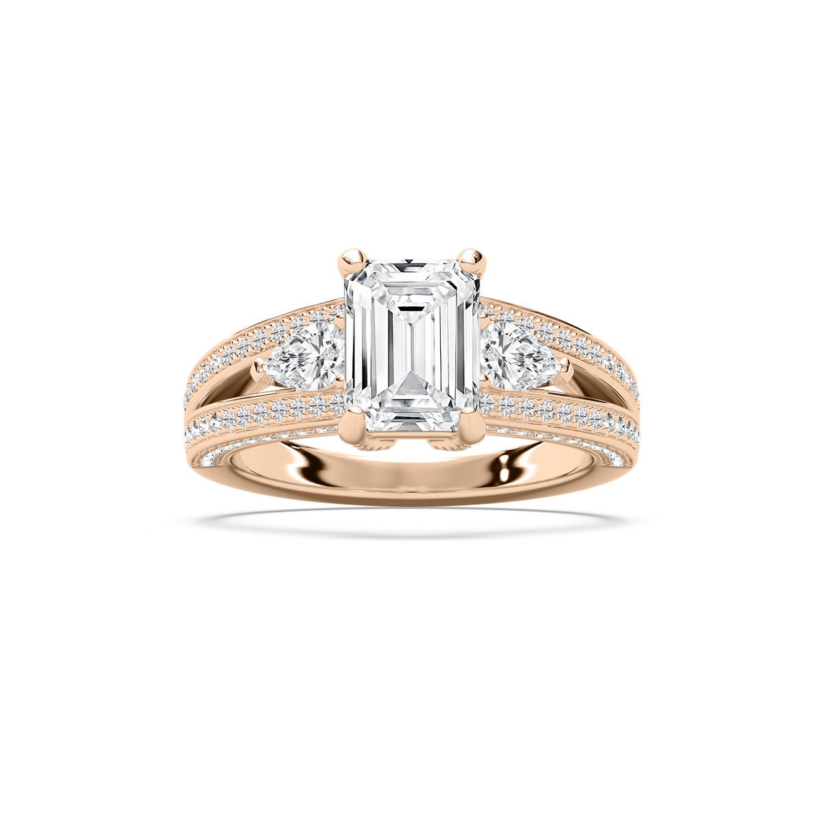 Cassie Emerald Cut Engagement Ring