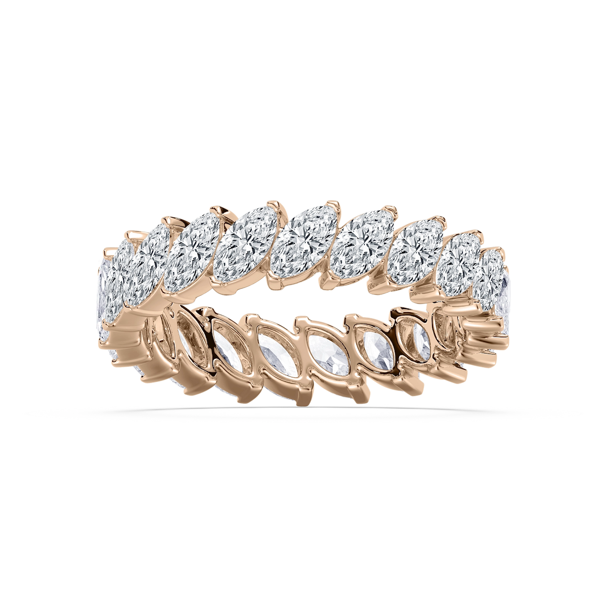 Maria 2 ⅞ ctw Marquise Lab Grown Diamond Offset Eternity Band