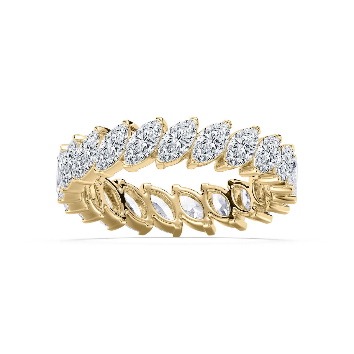Maria 2 ⅞ ctw Marquise Lab Grown Diamond Offset Eternity Band