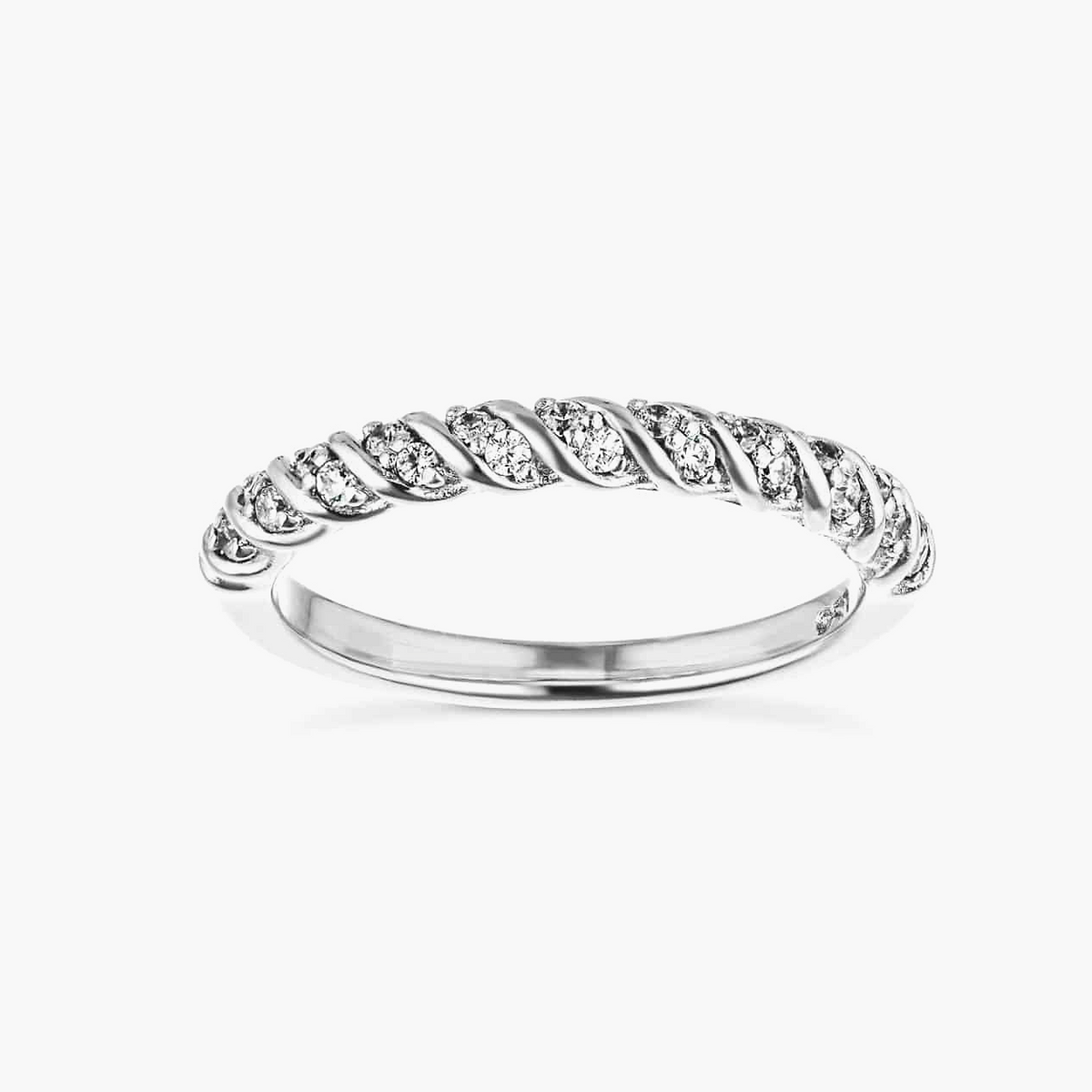 Diamond Entwined Wedding Set