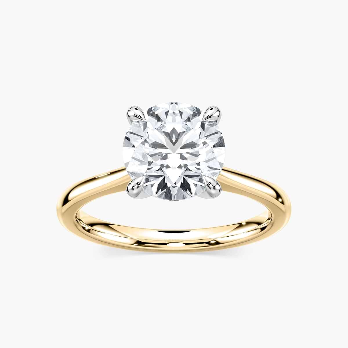 1 ctw Lab Grown Diamond Dior Claw Prong Solitaire Stackable Ring - 18K Rose Gold 1 ctw Lab Grown Diamond Dior Claw Prong Solitaire Stackable Ring - 18K Rose Gold