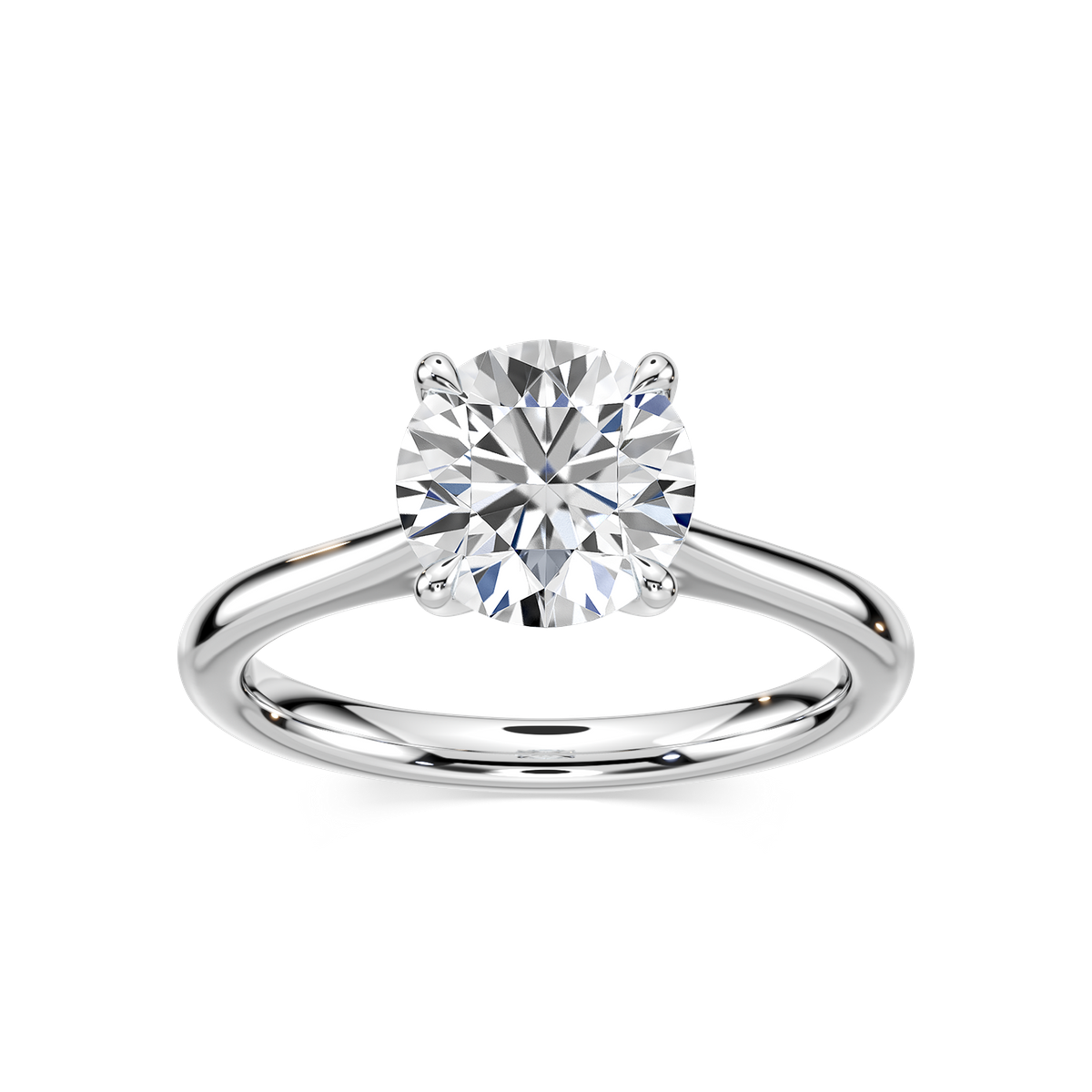 Dior Solitaire Stackable Engagement Ring - Round Cut 2.69ct Lab Grown Diamond (RTS)