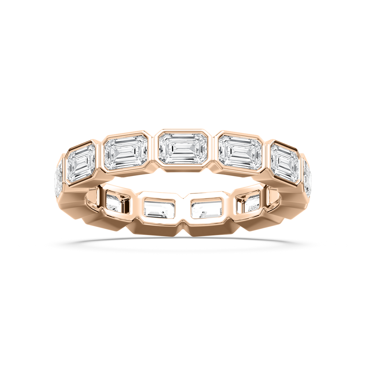 Emerald Cut Eternity Band