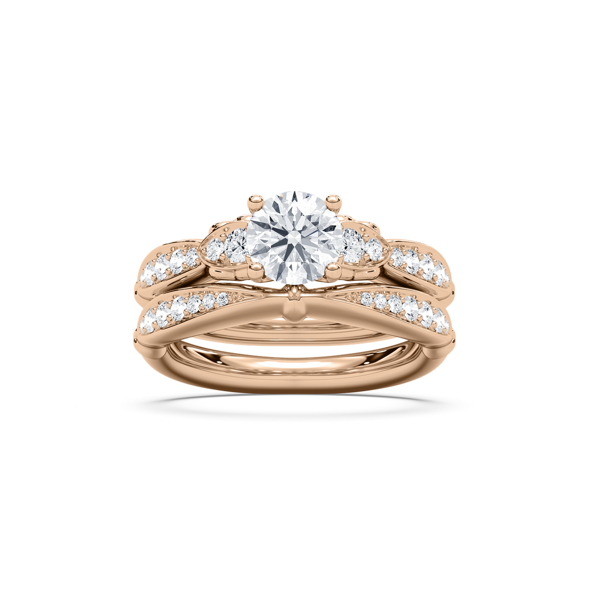 Fia Round Wedding Set