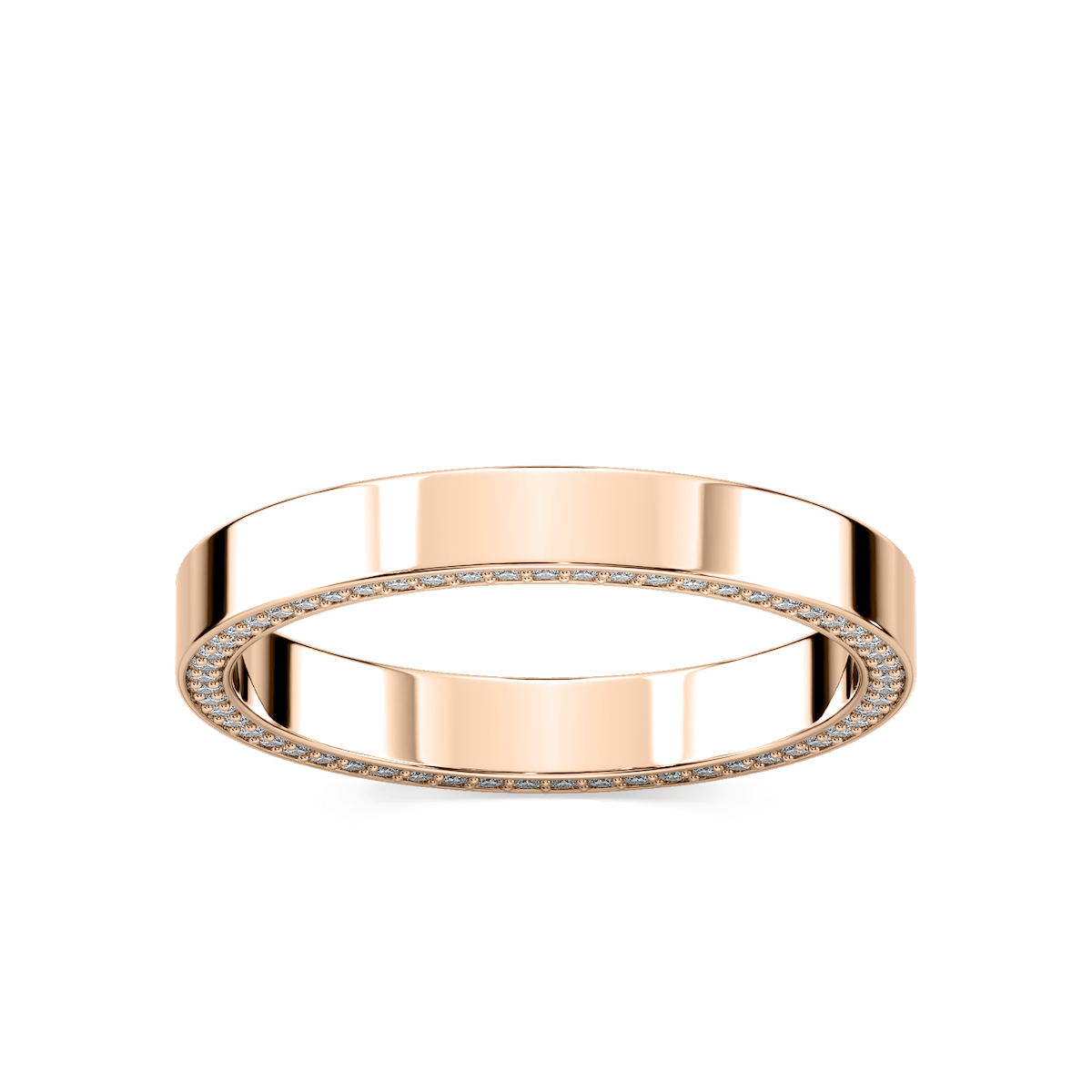 Kona 1/3 ctw Round Lab Grown Diamond Flat Eternity Band