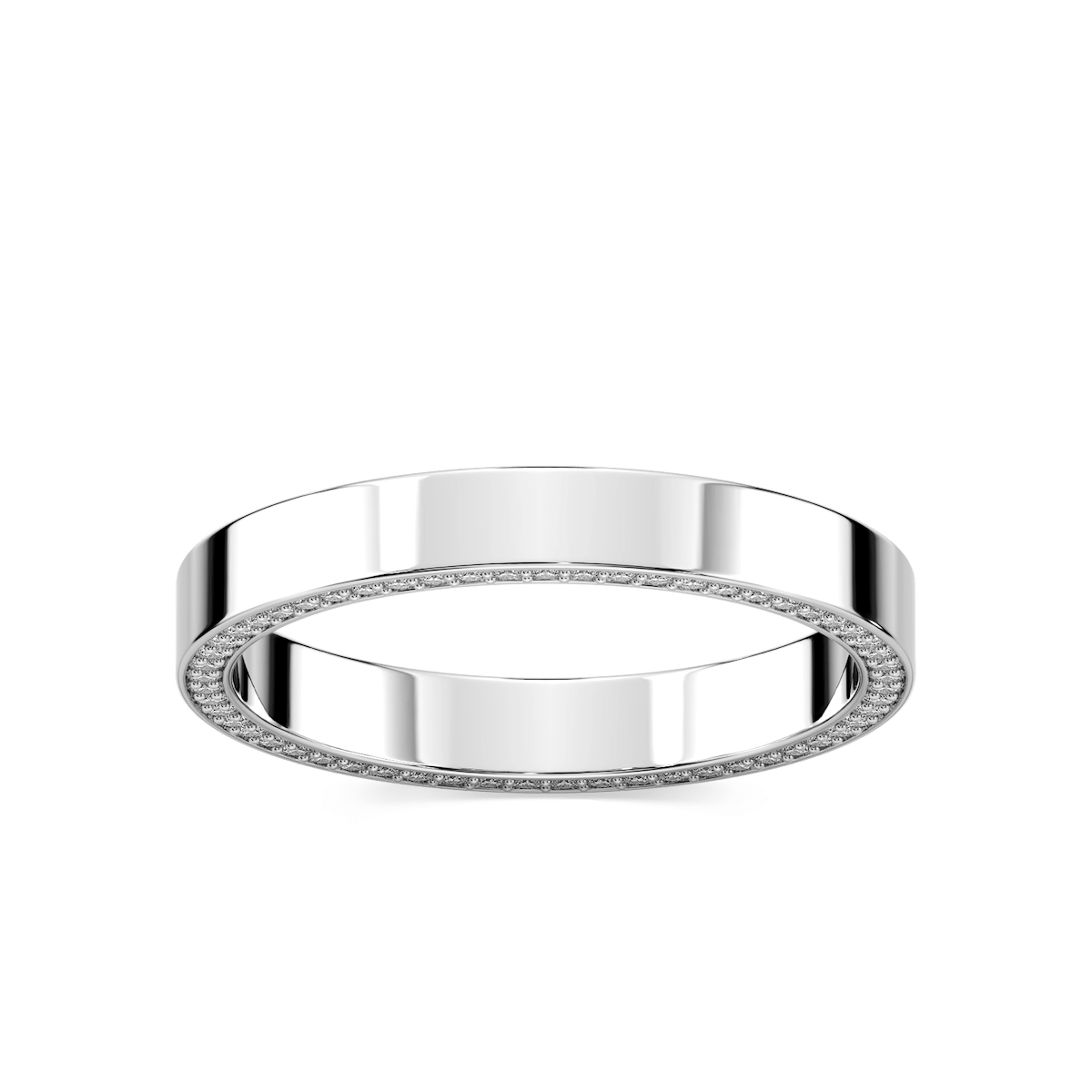 Kona 1/3 ctw Round Lab Grown Diamond 3mm Flat Eternity Band