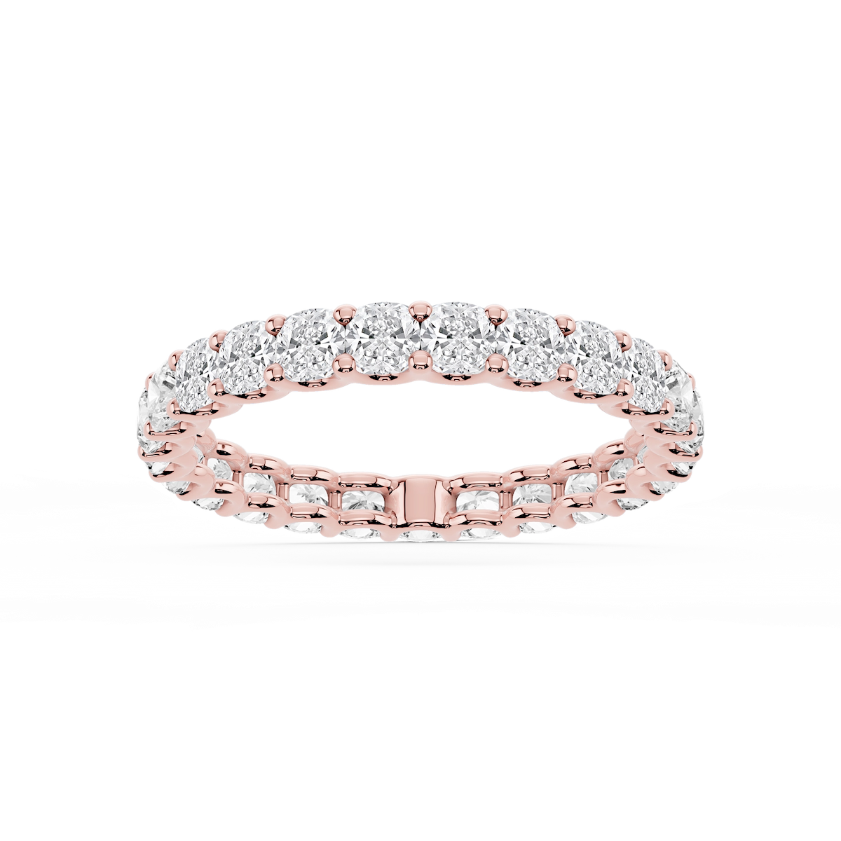 Kylie Cushion Lab Grown Diamond U-Prong Eternity Band