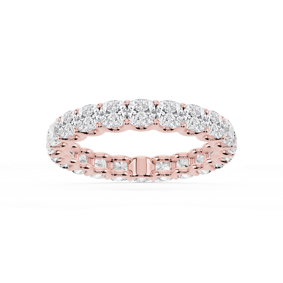 Kylie Cushion Lab Grown Diamond U-Prong Eternity Band