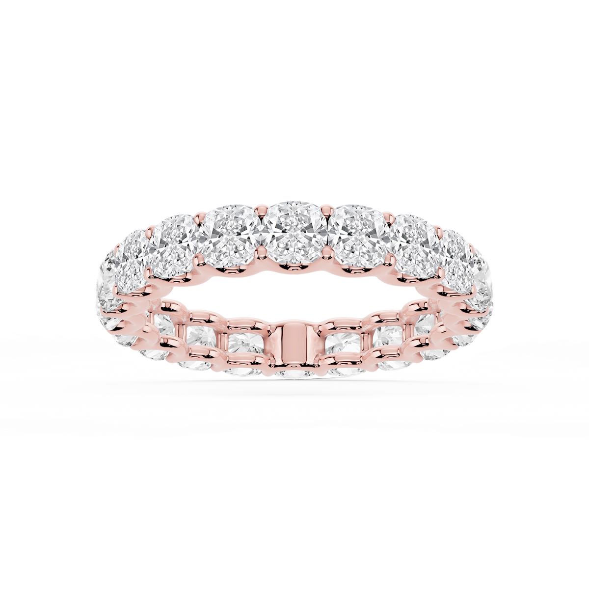 Kylie Cushion Lab Grown Diamond U-Prong Eternity Band