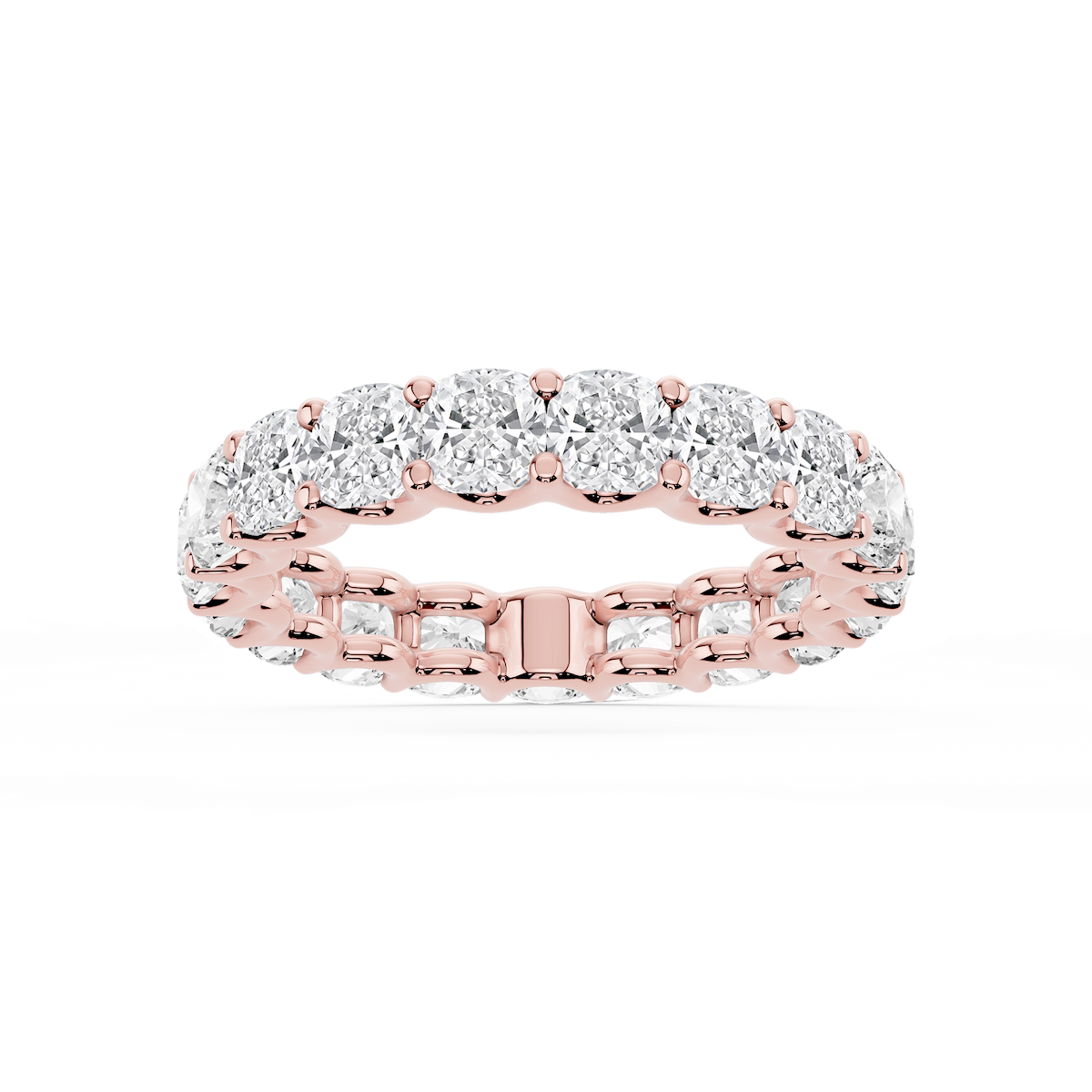 Kylie Cushion Lab Grown Diamond U-Prong Eternity Band