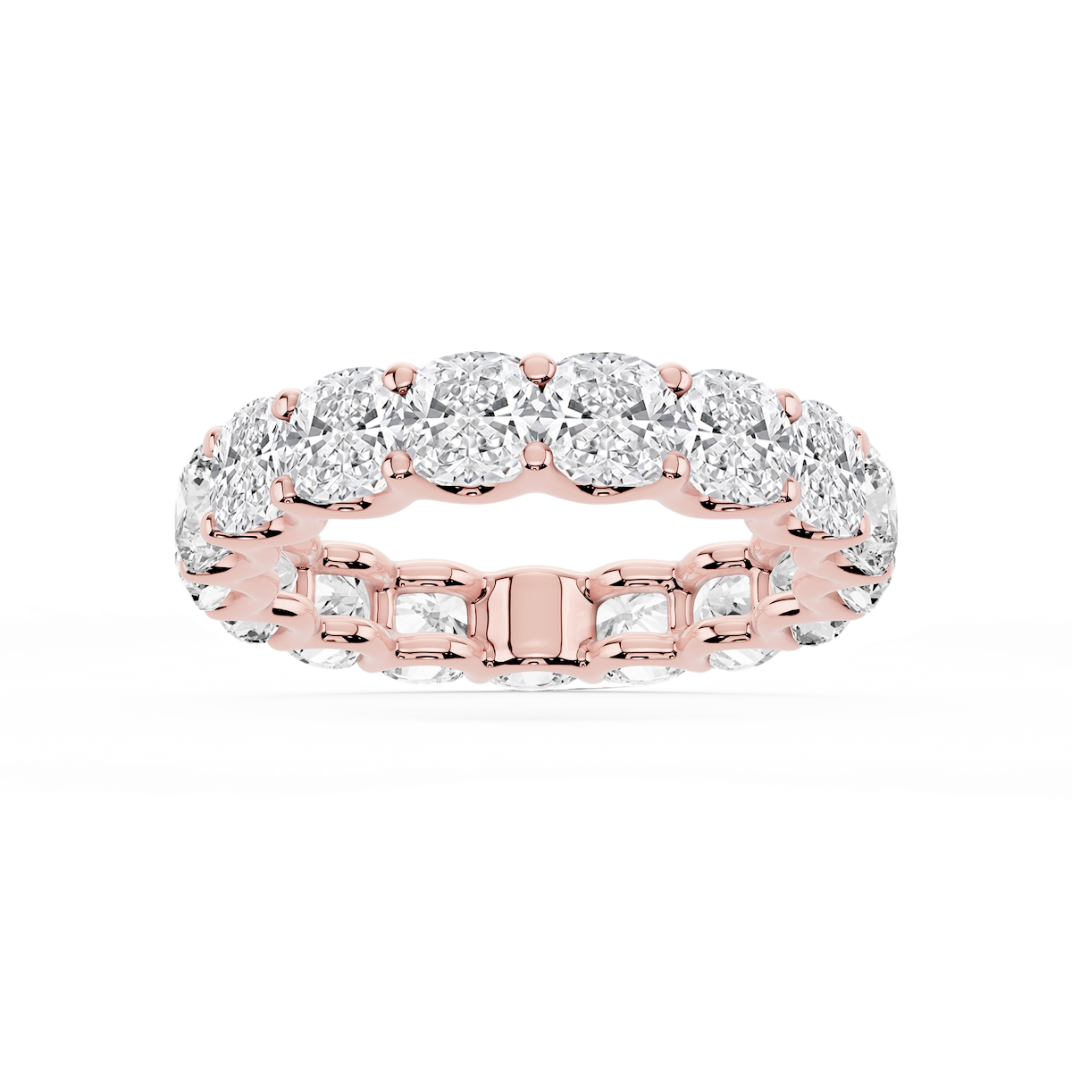 Kylie Cushion Lab Grown Diamond U-Prong Eternity Band
