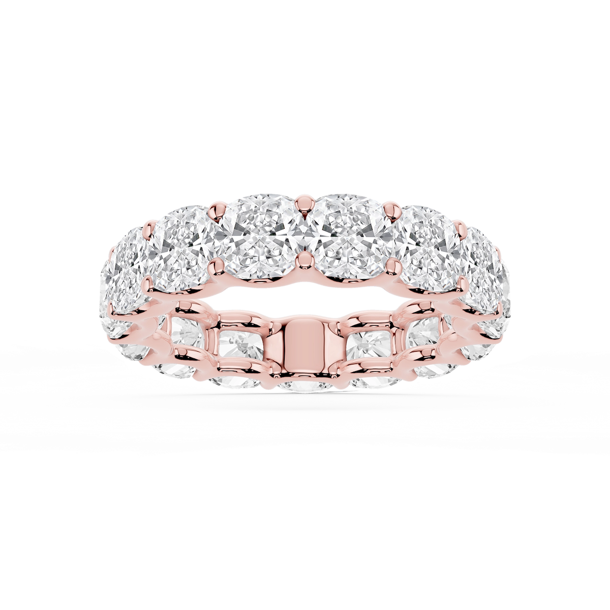 Kylie Cushion Lab Grown Diamond U-Prong Eternity Band