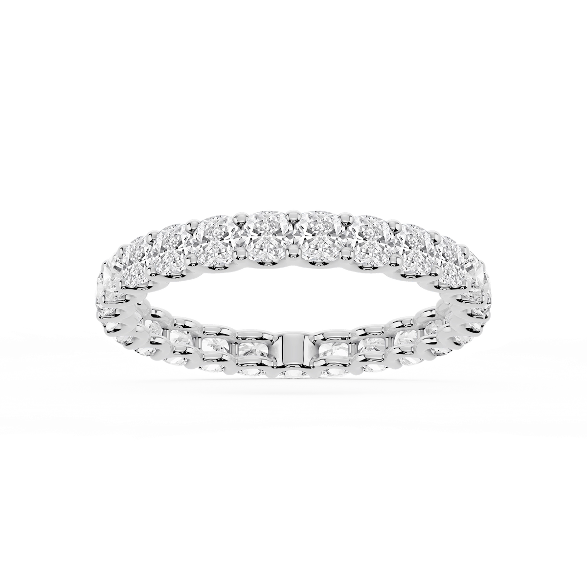 Kylie Cushion Lab Grown Diamond U-Prong Eternity Band