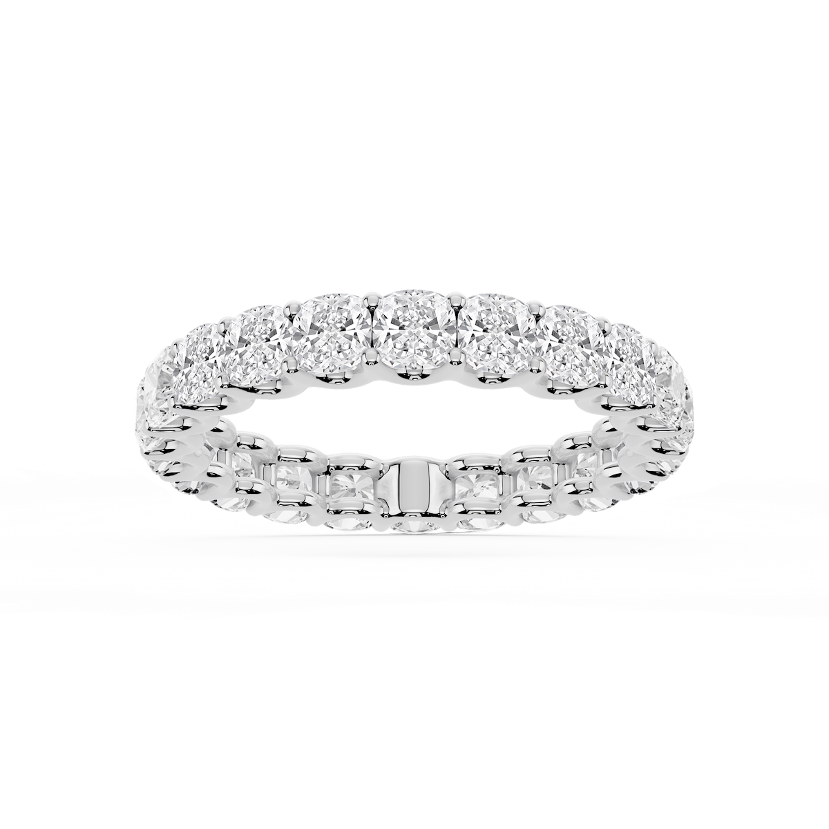 Kylie Cushion Lab Grown Diamond U-Prong Eternity Band