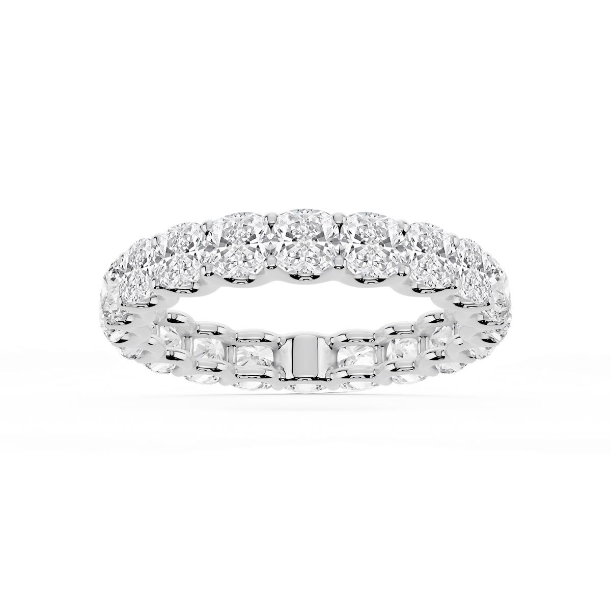 Kylie Cushion Lab Grown Diamond U-Prong Eternity Band
