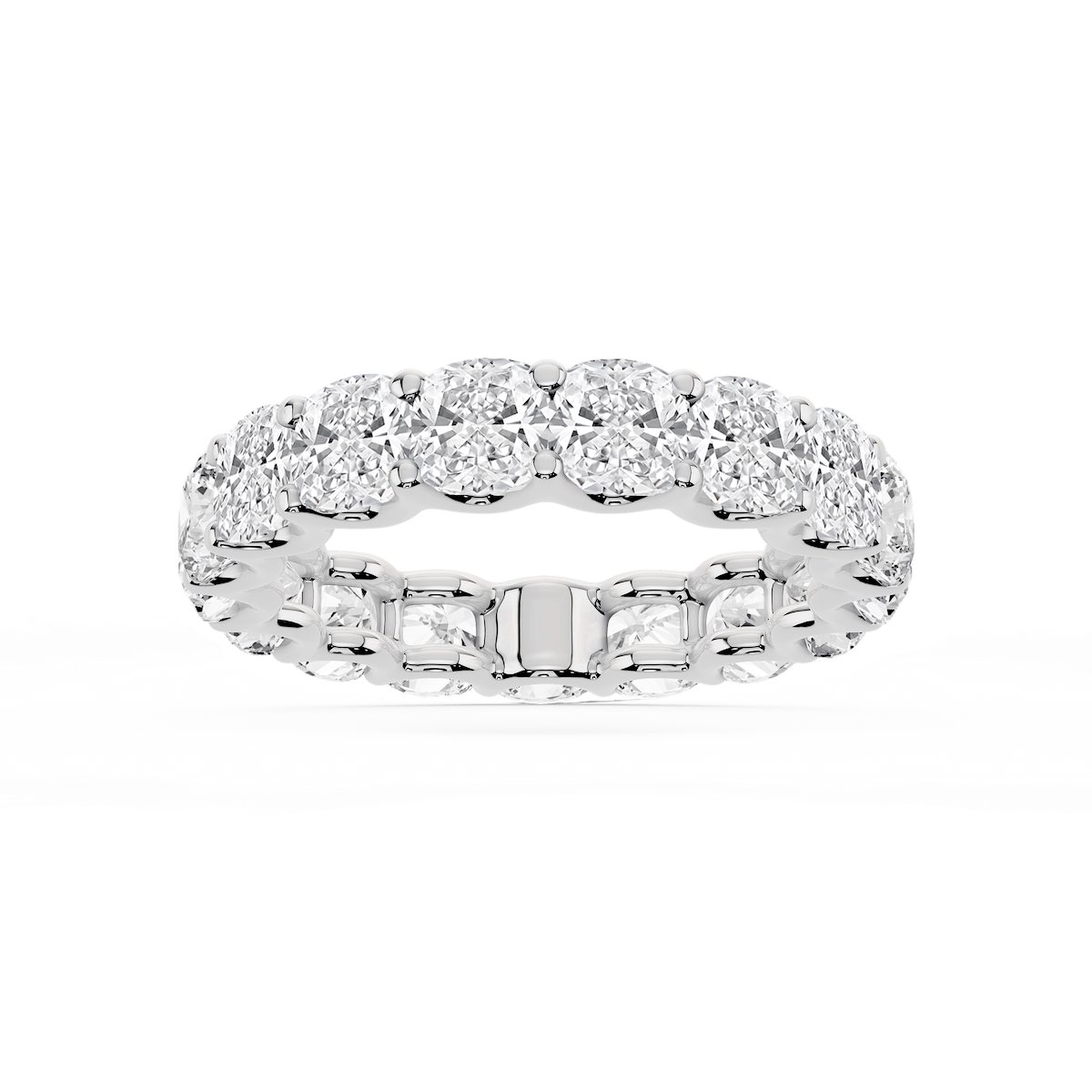 Kylie Cushion Lab Grown Diamond U-Prong Eternity Band