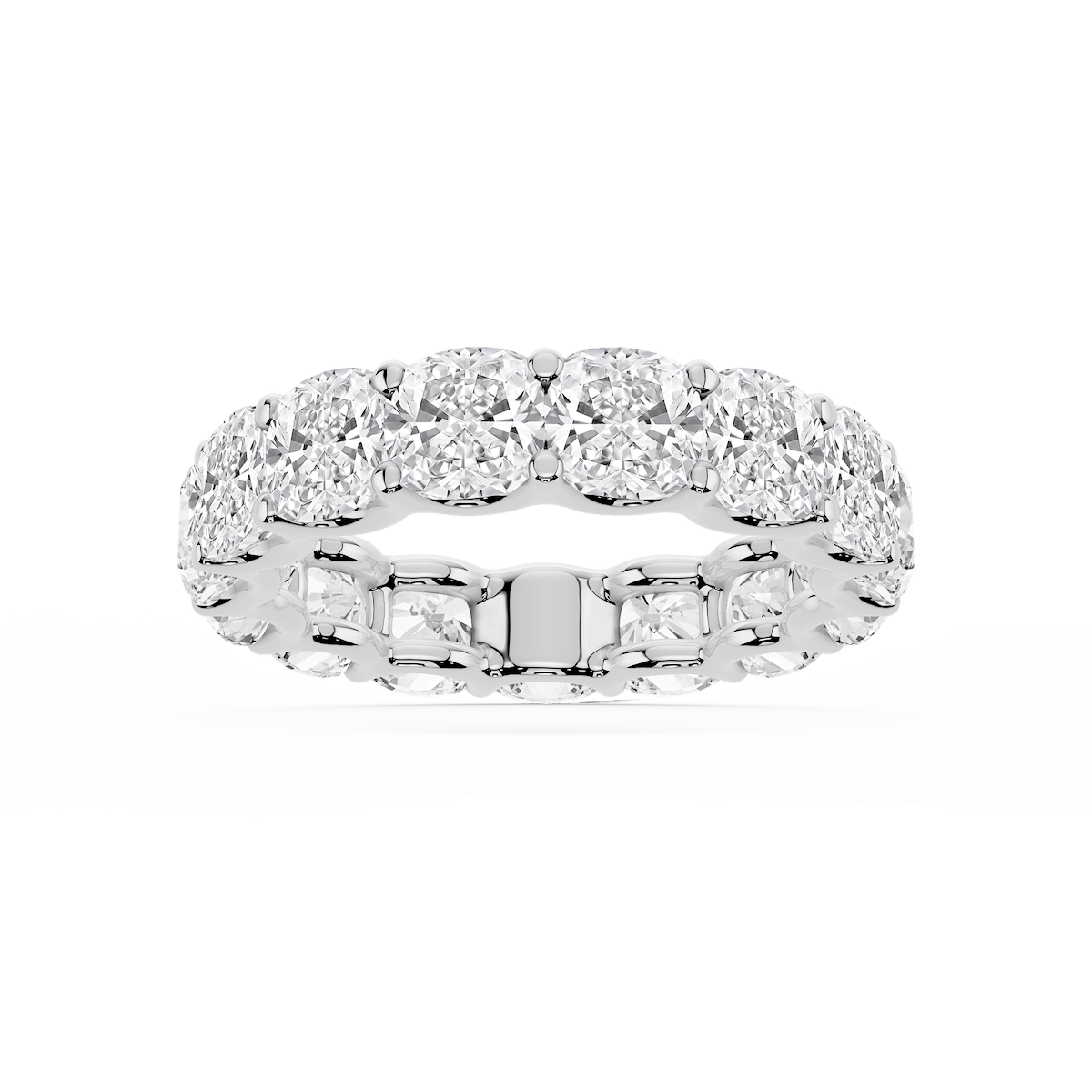 Kylie Cushion Lab Grown Diamond U-Prong Eternity Band