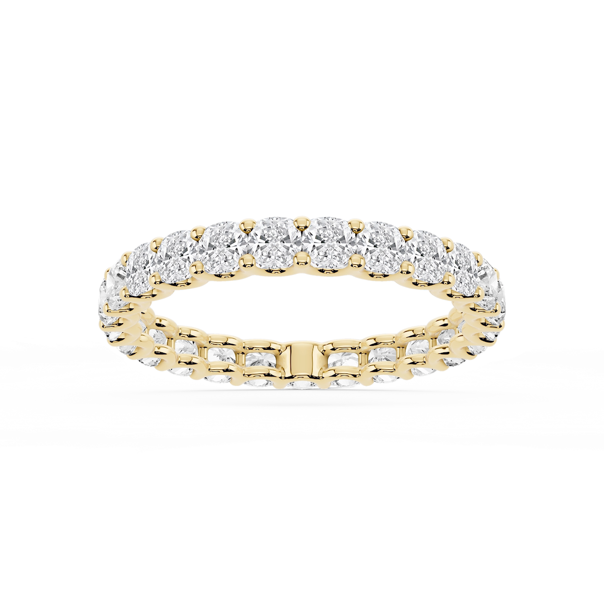 Kylie Cushion Lab Grown Diamond U-Prong Eternity Band