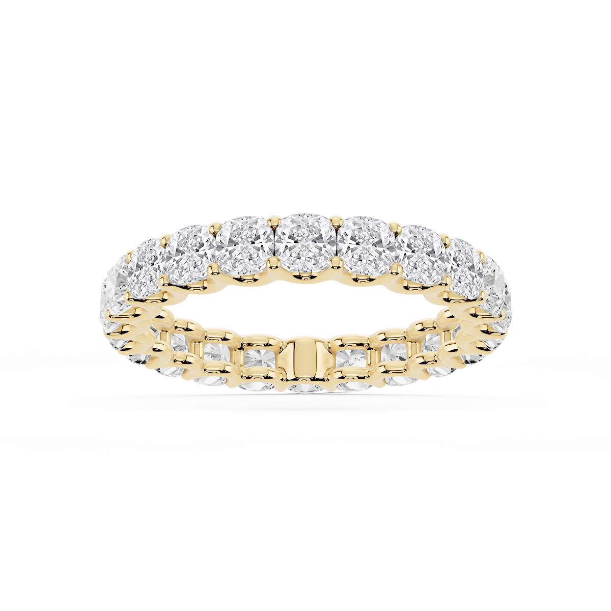 Kylie Cushion Lab Grown Diamond U-Prong Eternity Band