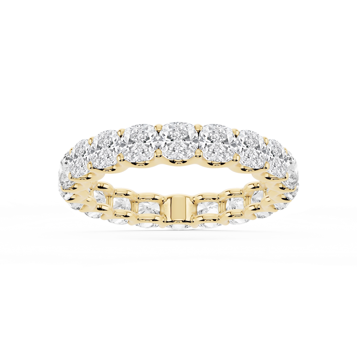 Kylie Cushion Lab Grown Diamond U-Prong Eternity Band