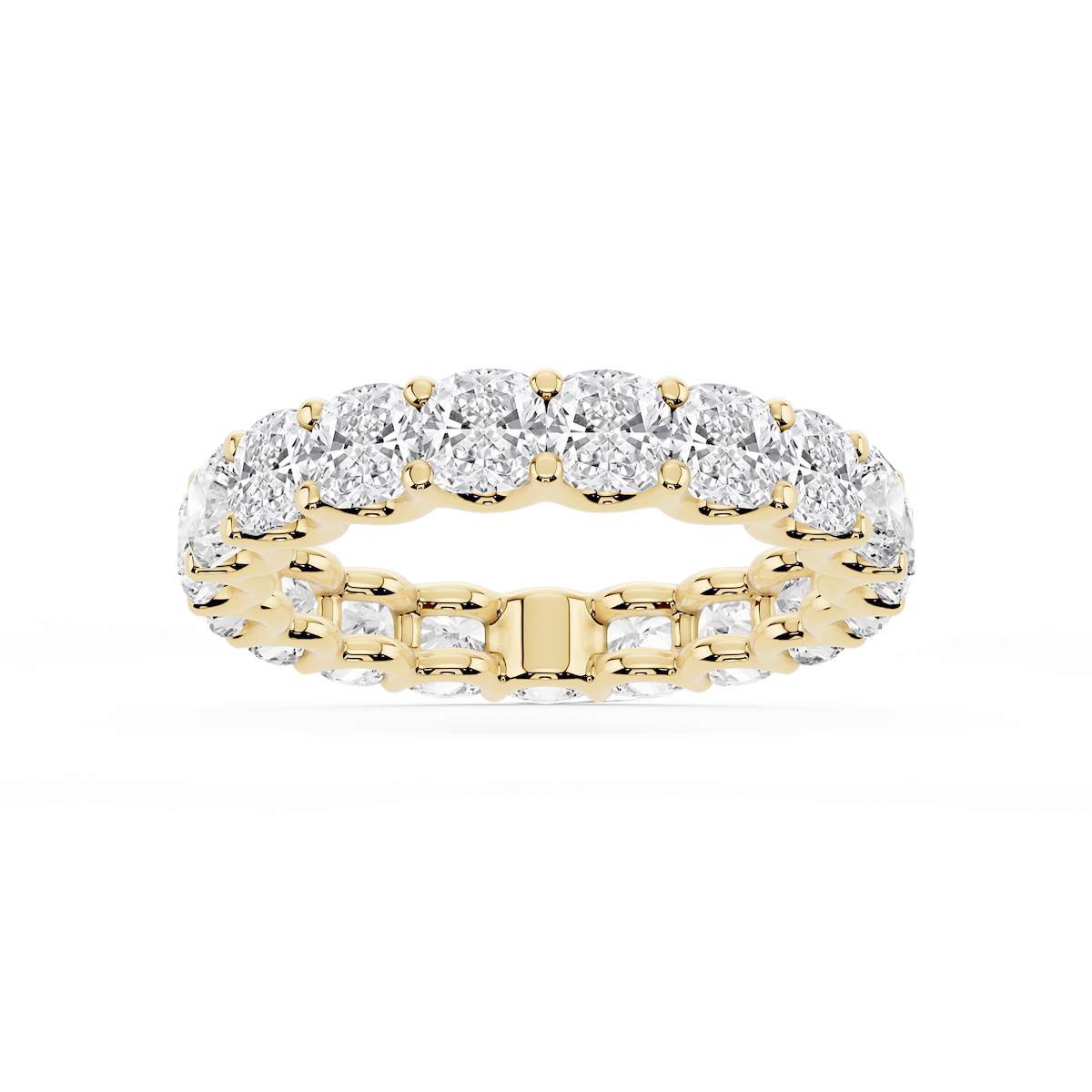 Kylie Cushion Lab Grown Diamond U-Prong Eternity Band