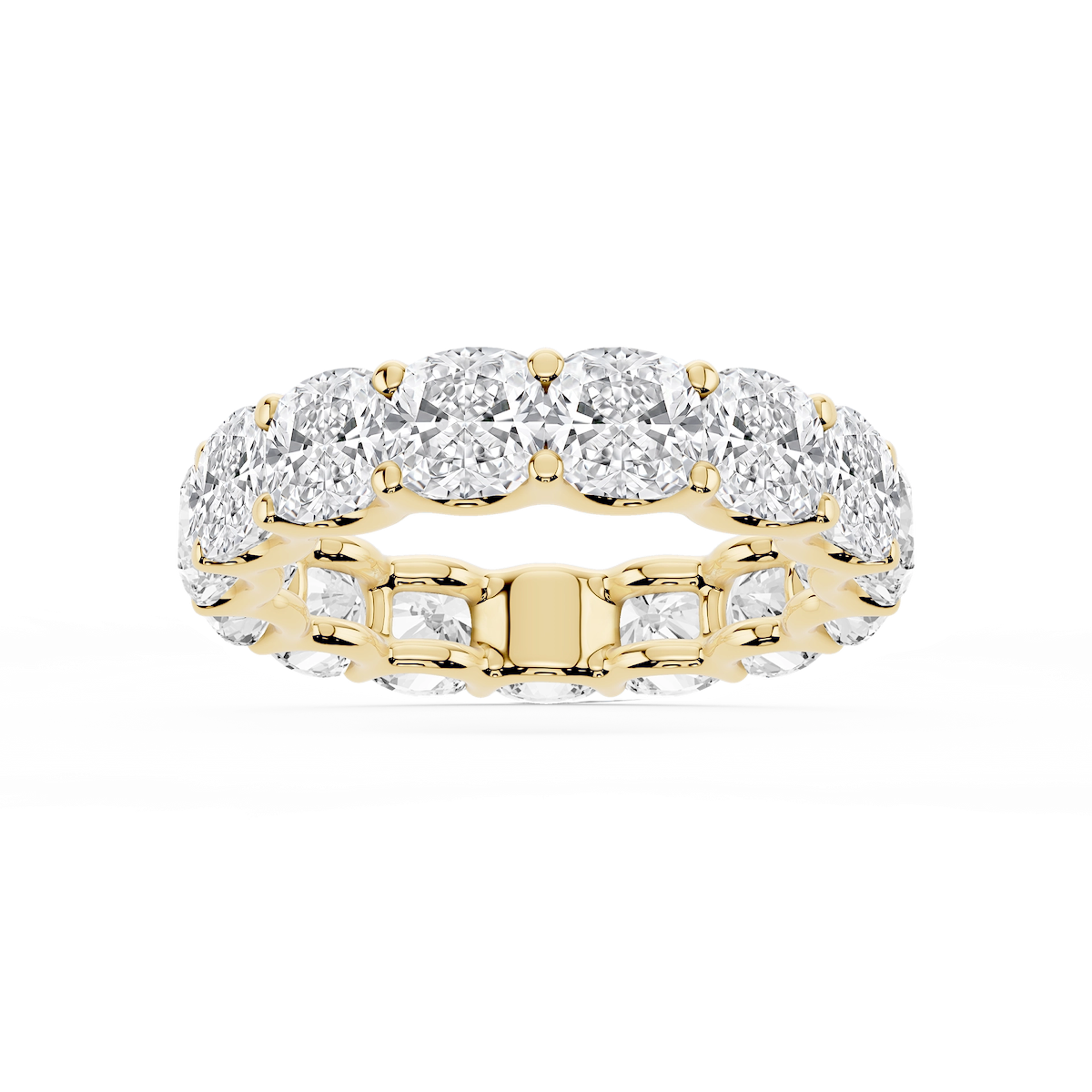 Kylie Cushion Lab Grown Diamond U-Prong Eternity Band