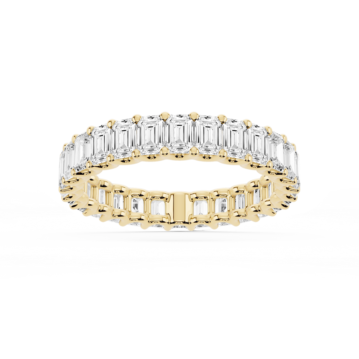 Kylie Emerald Lab Grown Diamond U-Prong Eternity Band