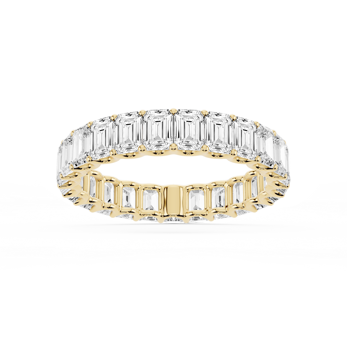 Kylie Emerald Lab Grown Diamond U-Prong Eternity Band