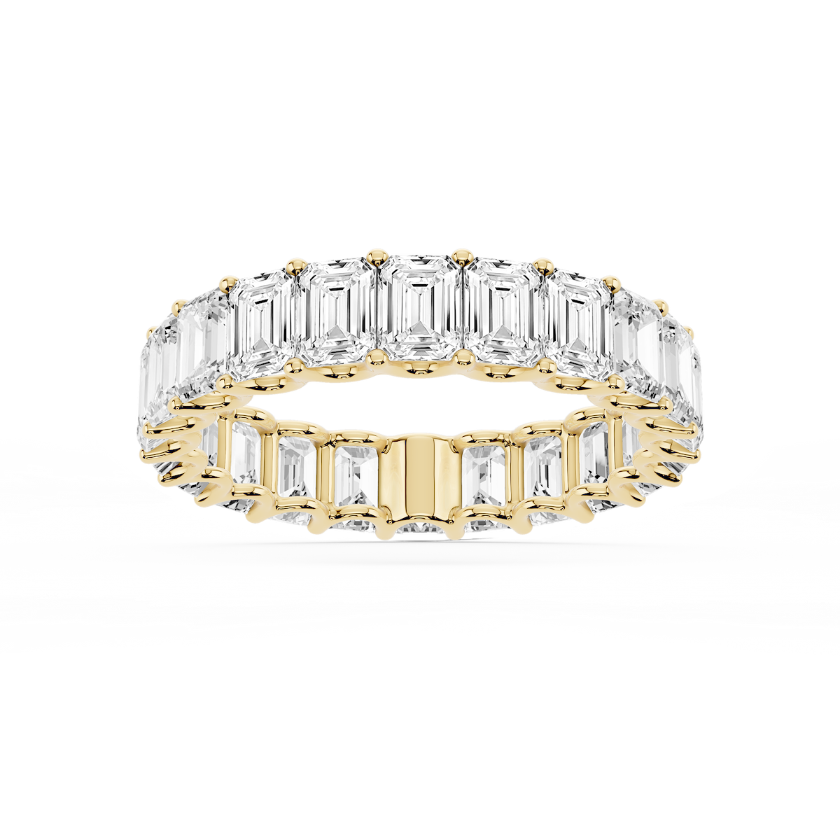 Kylie Emerald Lab Grown Diamond U-Prong Eternity Band