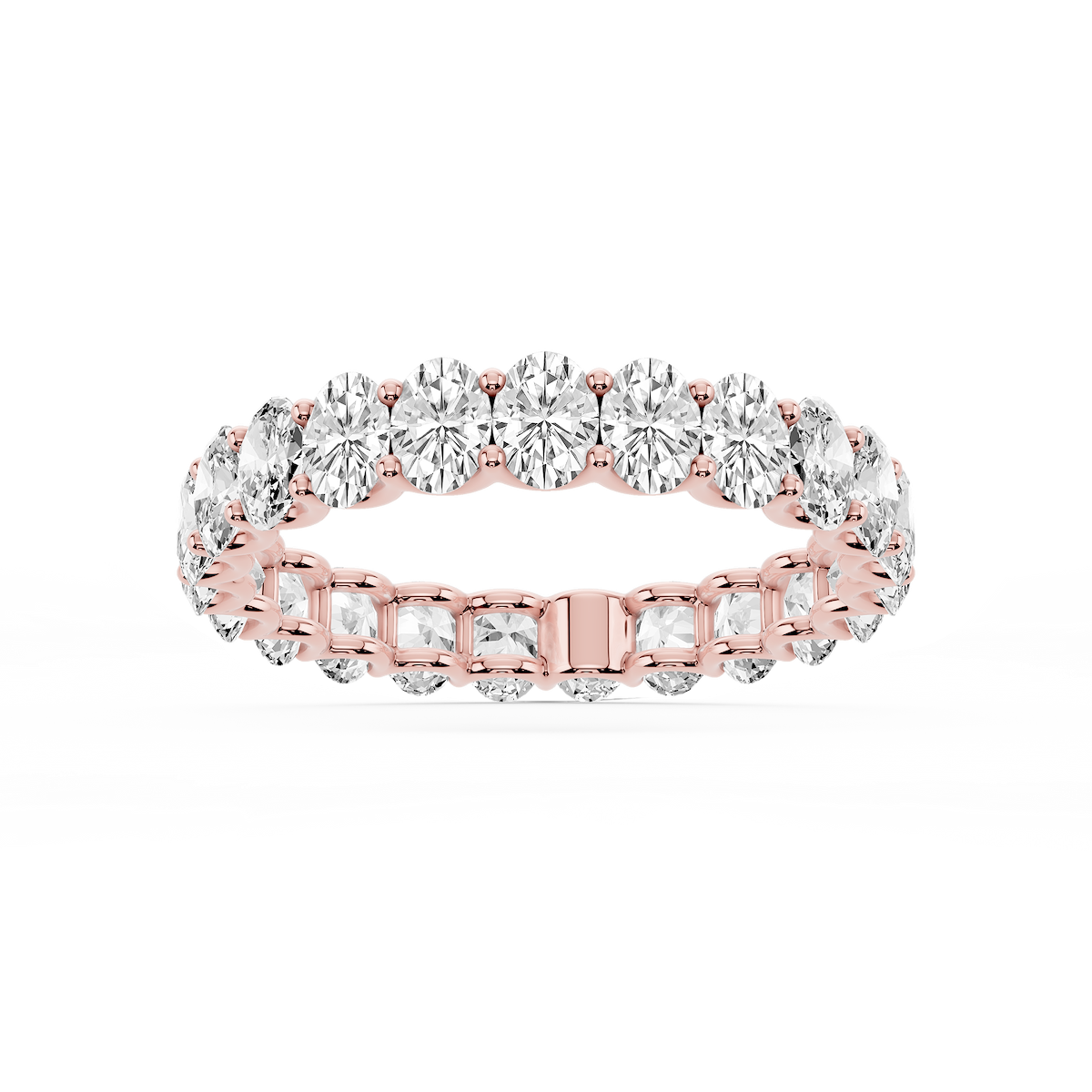 Kylie Oval Lab Grown Diamond U-Prong Eternity Band