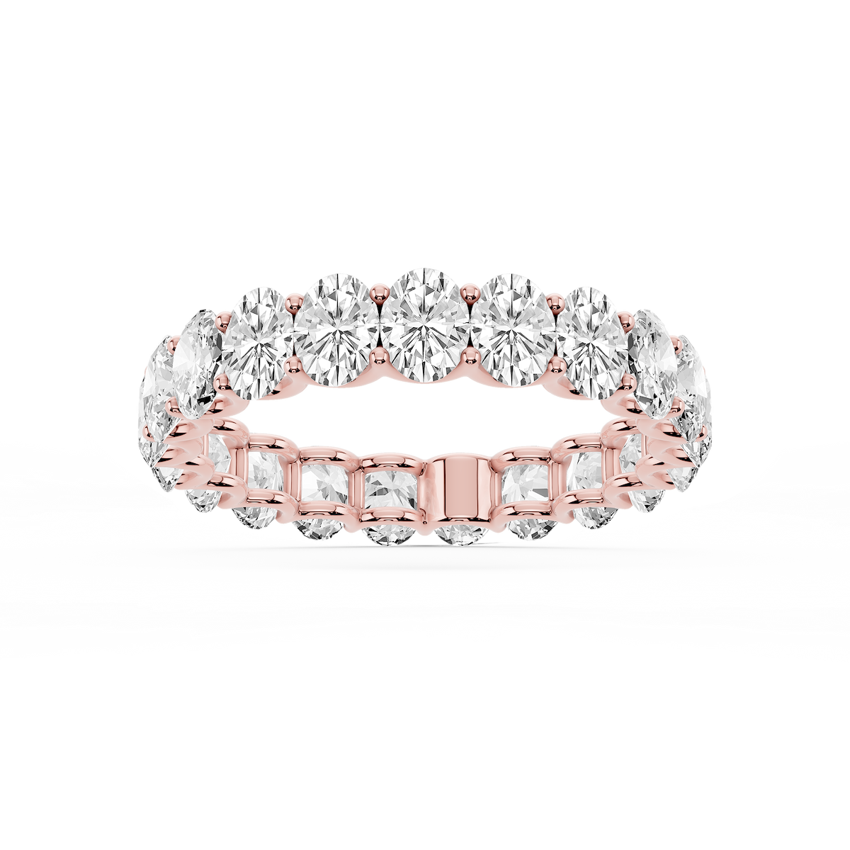Kylie Oval Lab Grown Diamond U-Prong Eternity Band