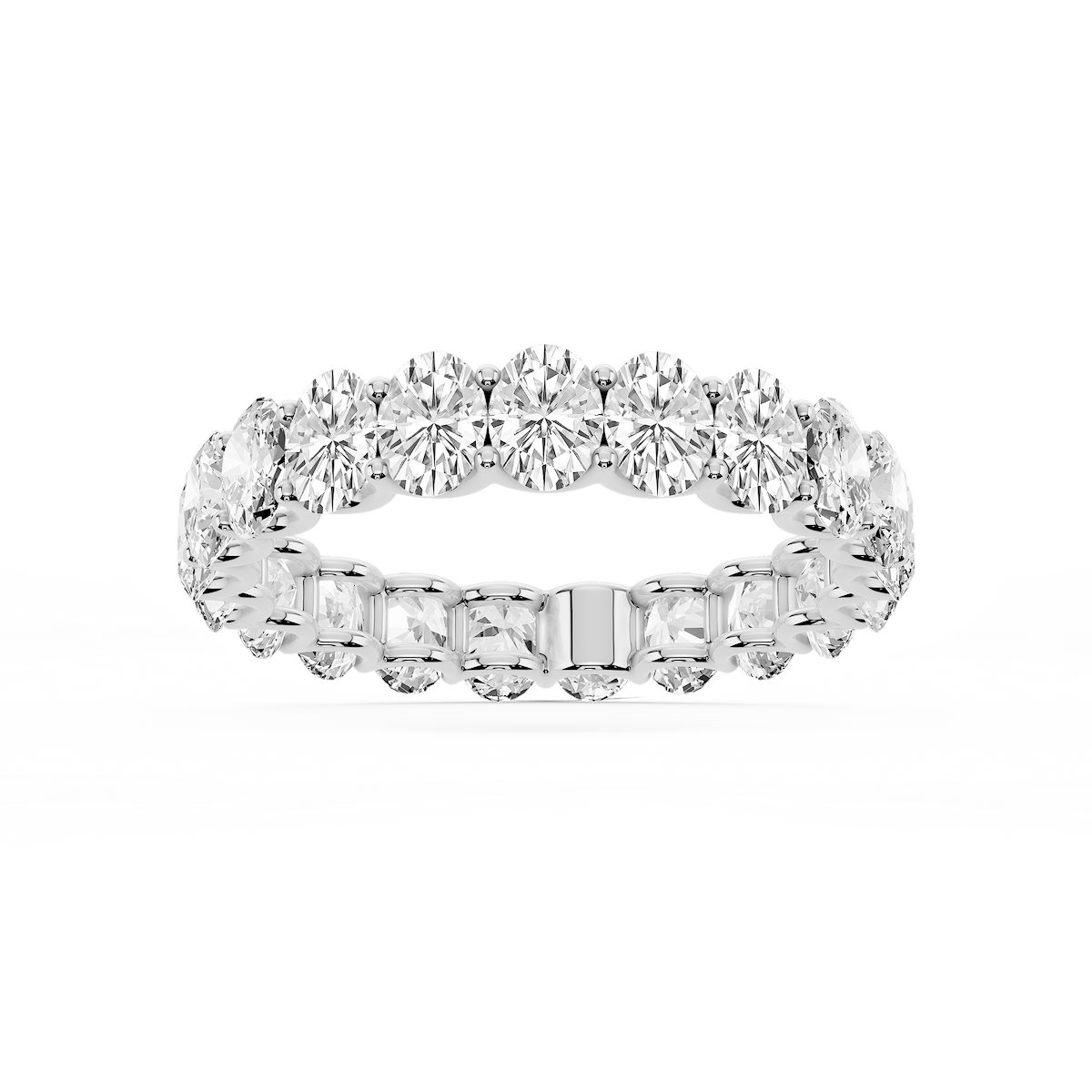 Kylie Oval Lab Grown Diamond U-Prong Eternity Band