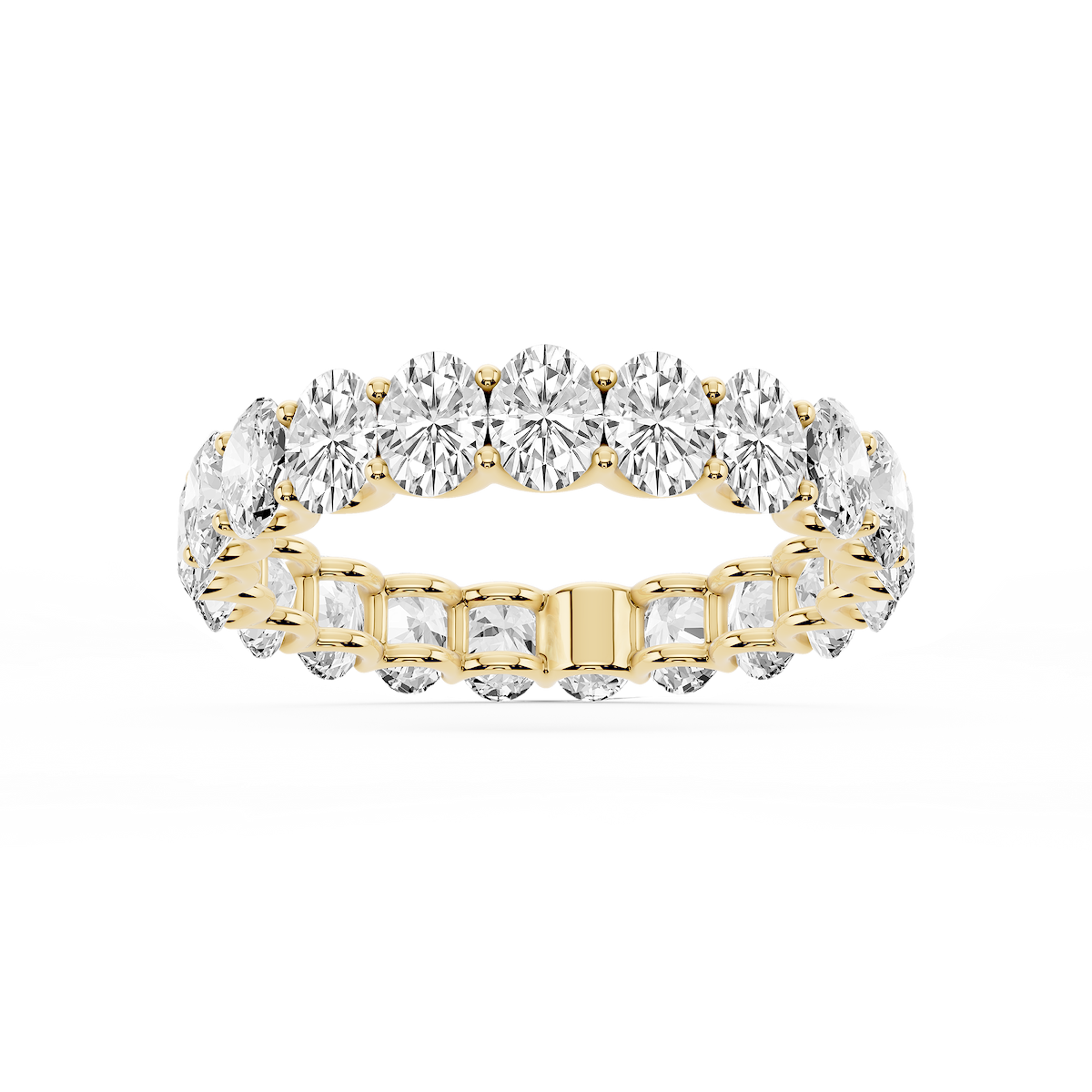 Kylie Oval Lab Grown Diamond U-Prong Eternity Band