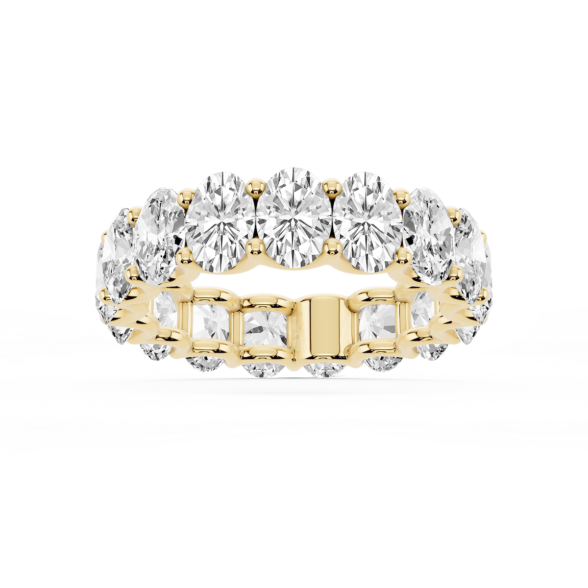 Kylie Oval Lab Grown Diamond U-Prong Eternity Band