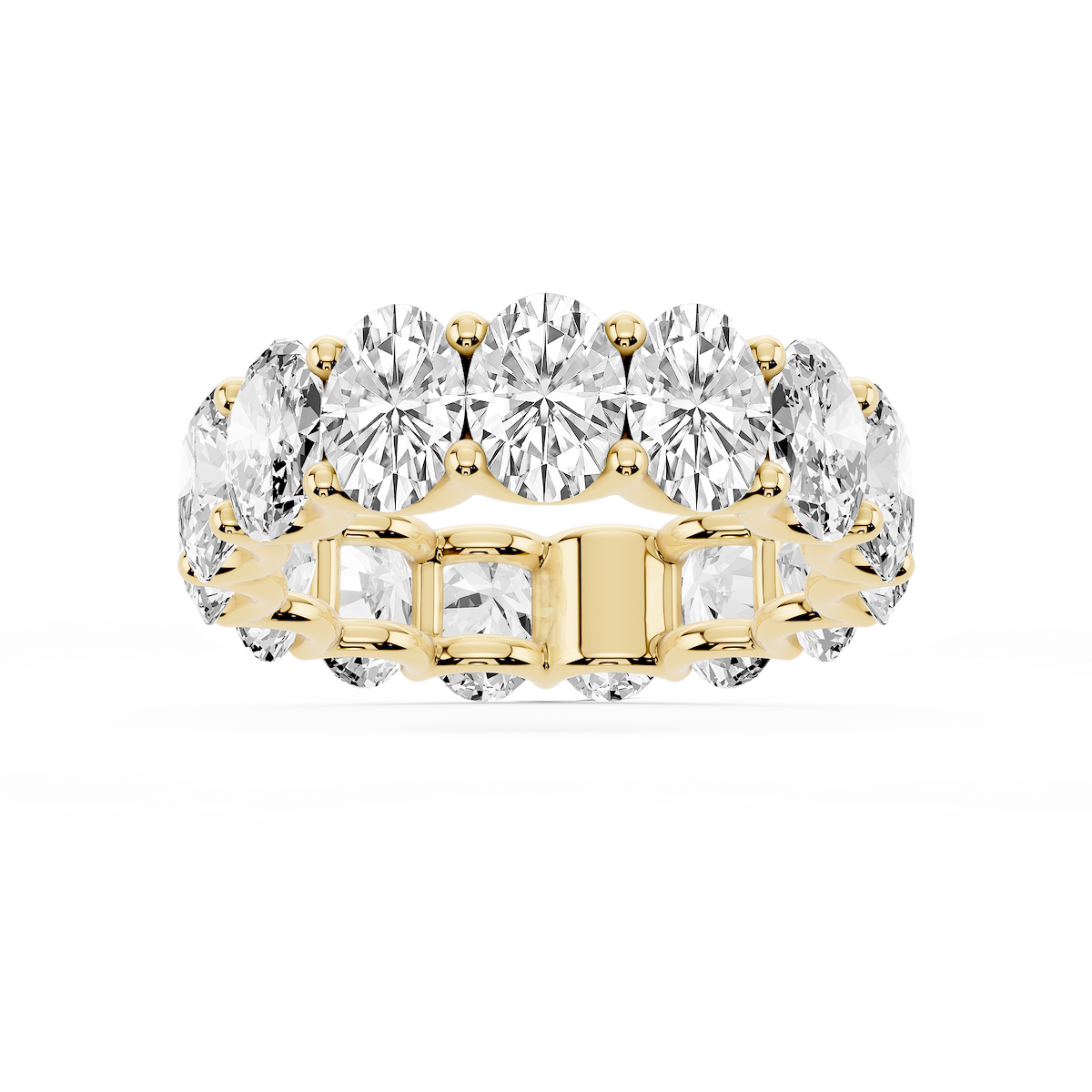 Kylie Oval Lab Grown Diamond U-Prong Eternity Band