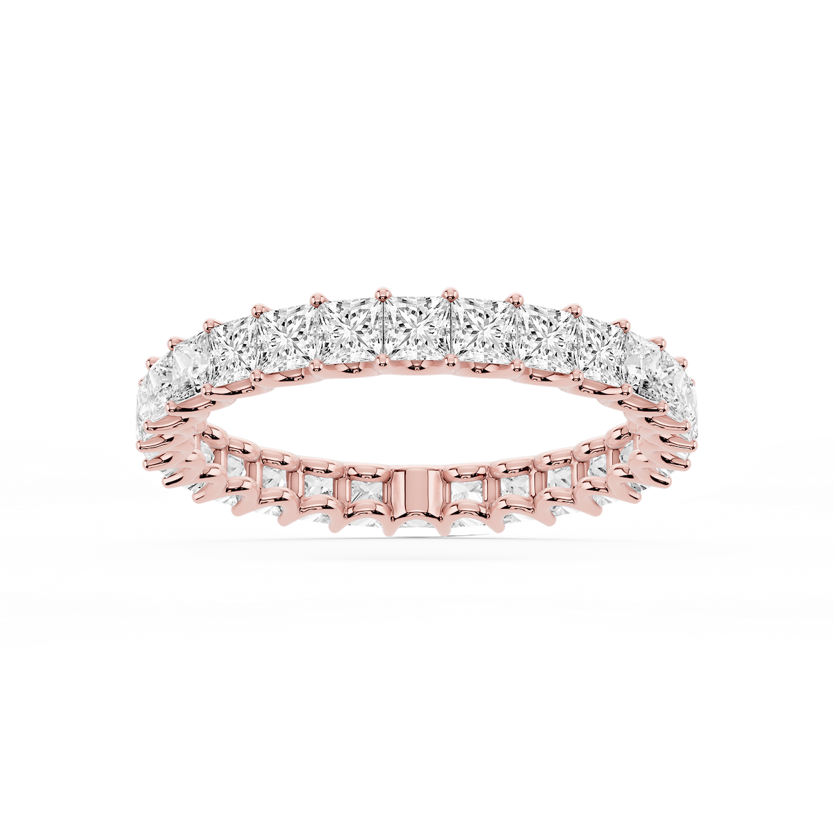 Kylie Princess Lab Grown Diamond U-Prong Eternity Band