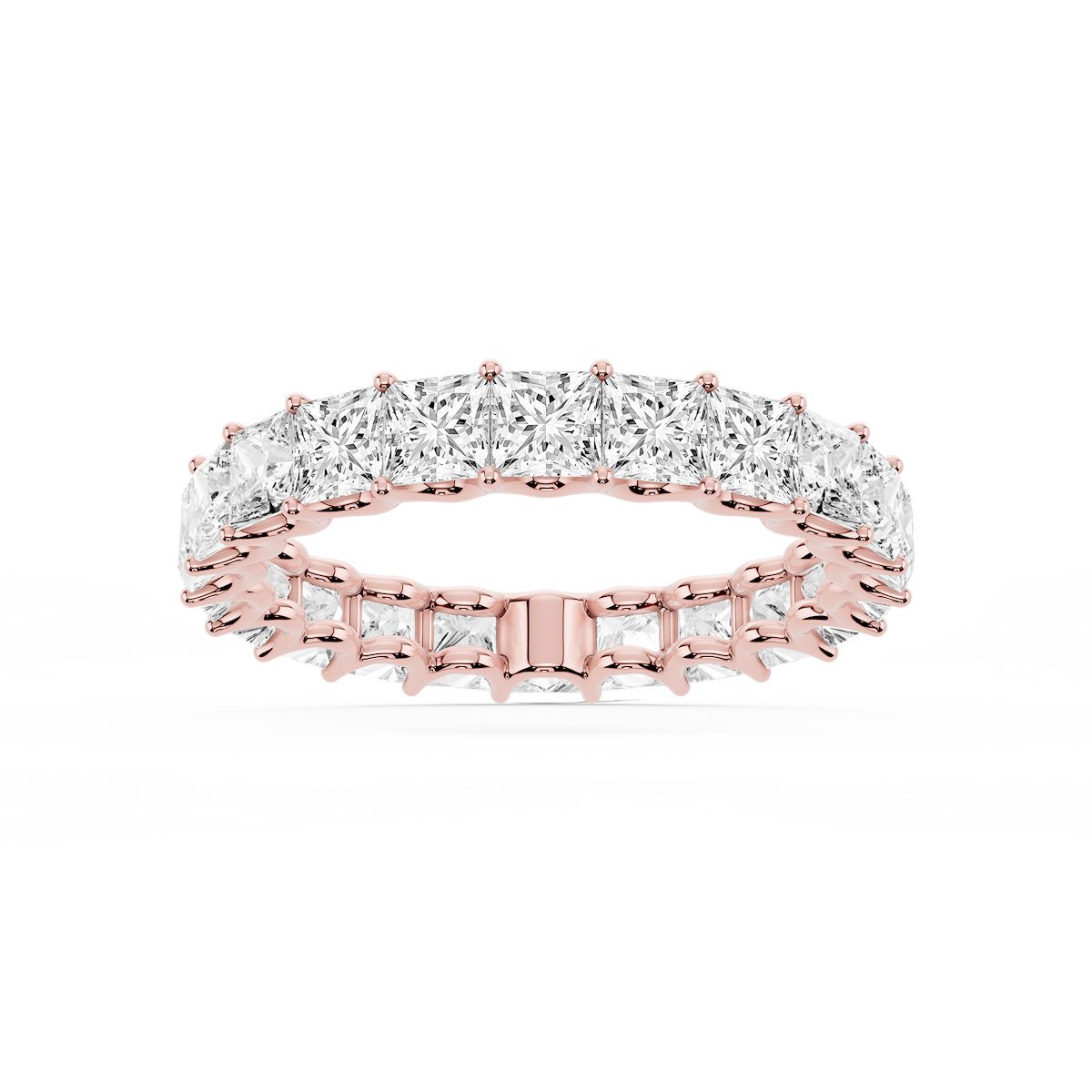 Kylie Princess Lab Grown Diamond U-Prong Eternity Band